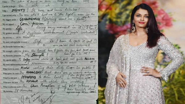 Aishwarya Rai Diary