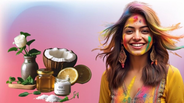 Holi Home Remedies to remove color from hairs