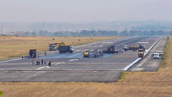 Lucknow airport runway repair