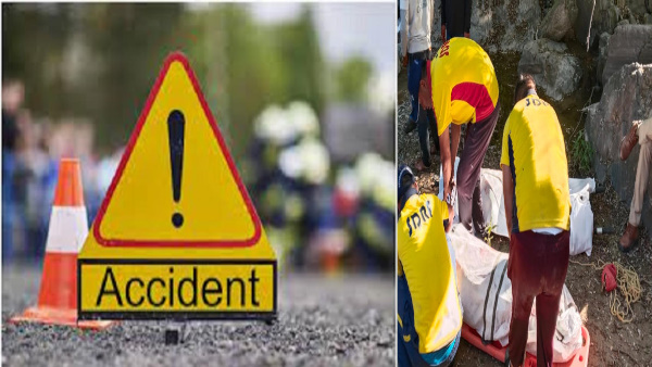 Major road accident in Uttarakhand teachers car fell into ditch in Tehri three died husband wife dieddie
