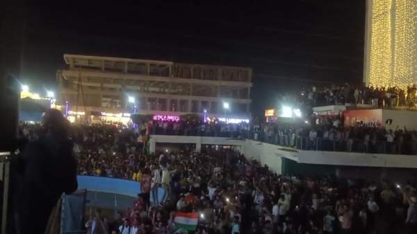 Cricket fans danced on streets of Minal after India victory in Champions Trophy semi-finals