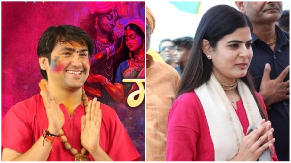 Holi festival celebrated in Bageshwar Dham Pujya Devi Chitralekha took blessings