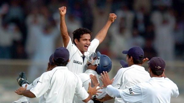 Irfan Pathan celebrates