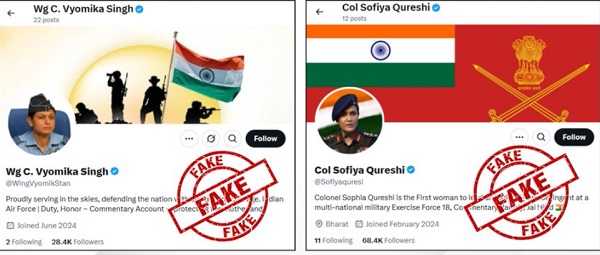 Wing Commander Vyomika Singh and Colonel Sofiya Qureshi Wing Commander Vyomika Singh and Colonel Sofiya Qureshi