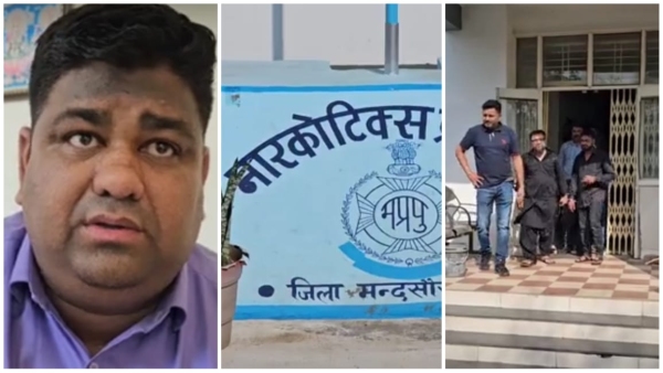 MD worth more than 1 crore seized in Mandsaur Smugglers were carrying it hidden in garlic pickup MD worth more than 1 crore seized in Mandsaur Smugglers were carrying it hidden in garlic pickup