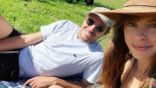 Pat Cummins with Becky Boston Pat Cummins with Becky Boston