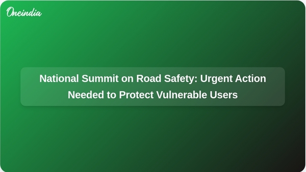 Urgent Action Needed for Road Safety