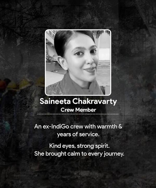 Air India AI-171 crash crew Member Air India AI-171 crash crew Member