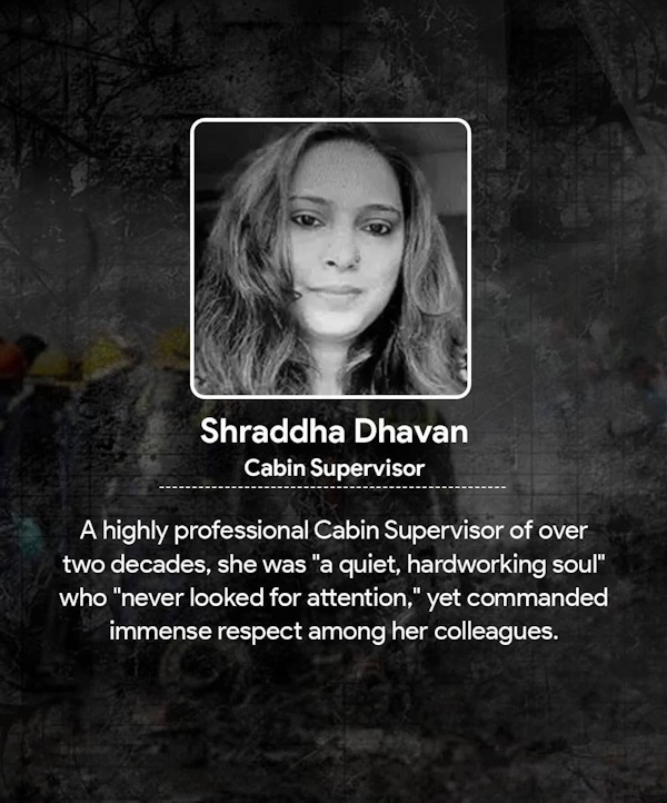 Air India AI-171 crash crew Member Air India AI-171 crash crew Member