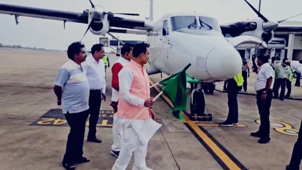 First air service started from Bhopal to Datia Narottam Mishra flagged off in mp