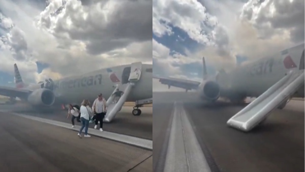 American Denver Airport Plane Fire American Denver Airport Plane Fire