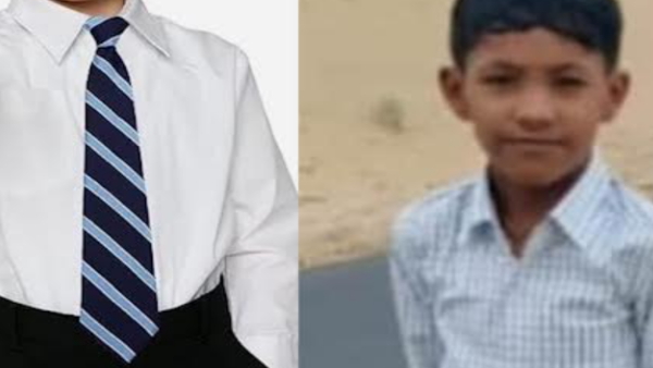 Tie caught child death in bikaner Tie caught child death in bikaner