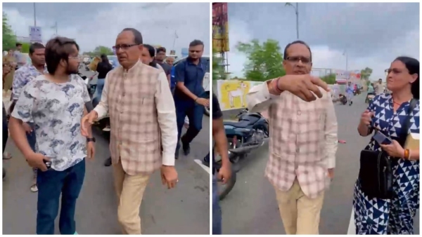 Shivraj Singh Chouhan himself took the injure youth to the hospital Union Minister video viral