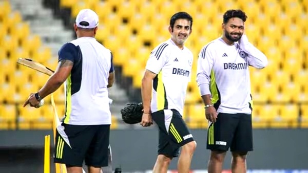 Gautam Gambhir and Rishabh Pant