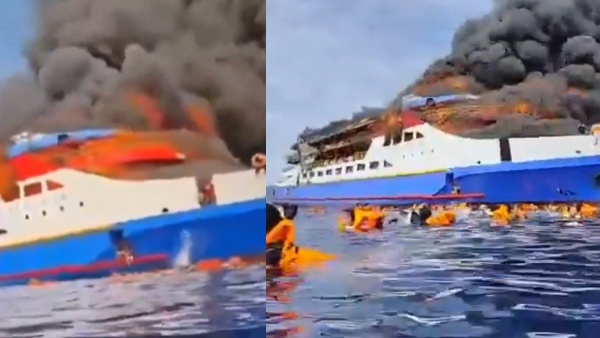 Indonesia passenger ferry fire Indonesia passenger ferry fire