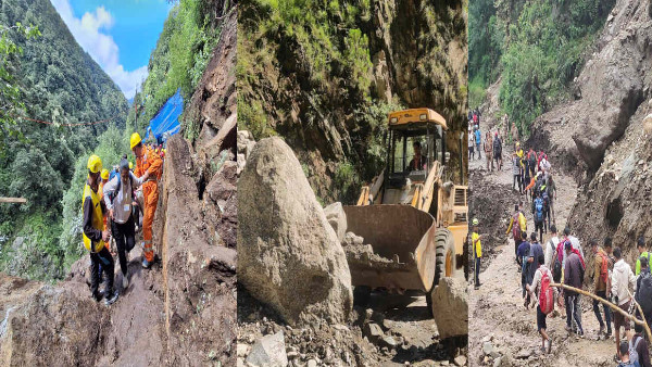 Uttarakhand dehradun weather Heavy rain alert Char Dham Yatra disrupted mousham NDRF ITBP deployed Uttarakhand dehradun weather Heavy rain alert Char Dham Yatra disrupted mousham NDRF ITBP deployed