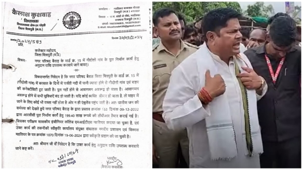 Shivpuri-Pohri Congress MLA Kailash Kushwaha accused the BJP government of discrimination