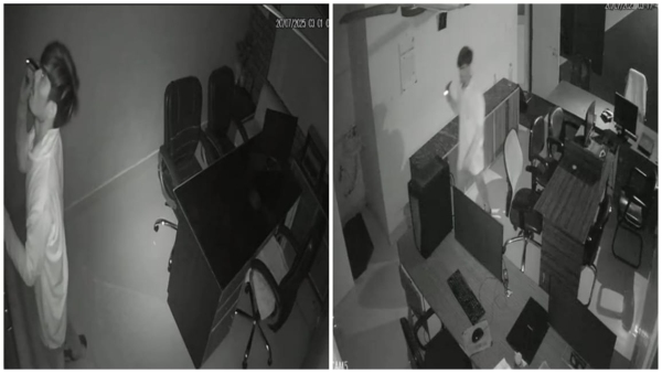 Lakhs stolen from Force India office in Bhopal Govindpura single thief caught in CCTV