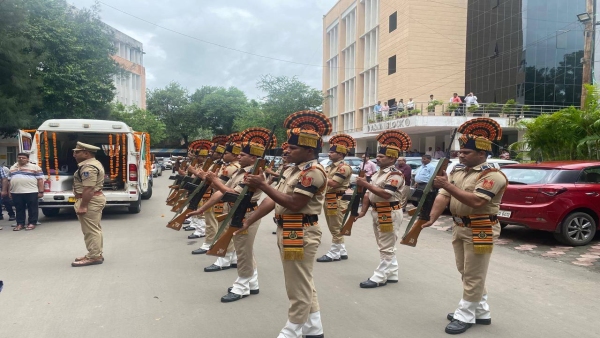 For first time body donation was done with state honors in memory of late Rama Chauda For first time body donation was done with state honors in memory of late Rama Chauda