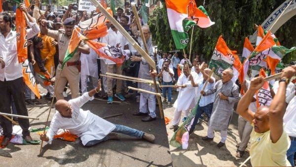 BJP and Congress workers clash