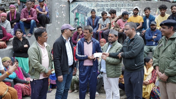 Aid Distribution for Dharali Disaster Victims
