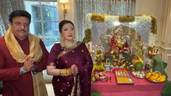 Govinda along with his wife Sunita Ahuja