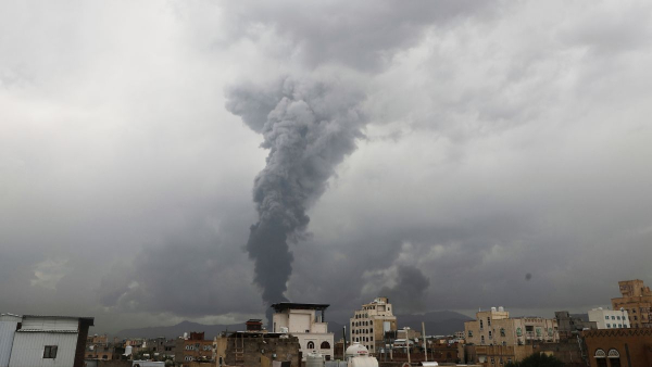 Israel Airstrikes on Yemen Sanaa