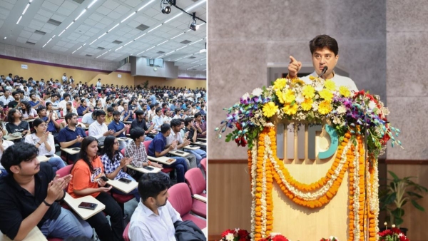 Jyotiraditya Scindia at IIIT-Delhi Tech Fest Jyotiraditya Scindia at IIIT-Delhi Tech Fest