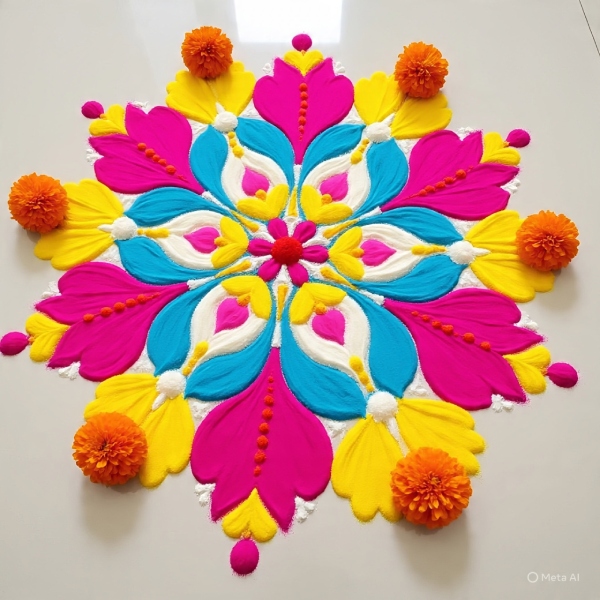 Shree Krishna Janmashtami Rangoli Ideas 2025