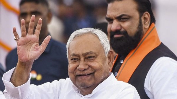 Nitish Kumar with Samrat Choudhary
