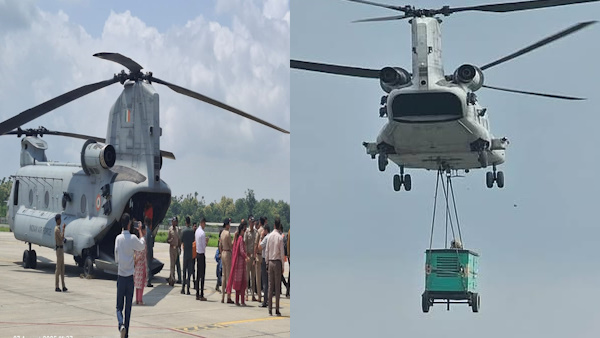 Uttarkashi Cloudburst update Rescue Chinook MI-17 300 people rescued generator delivered today
