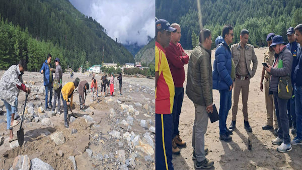 Uttarkashi Geological team visited disaster affected area Dharali-Harsil steps temporary lake