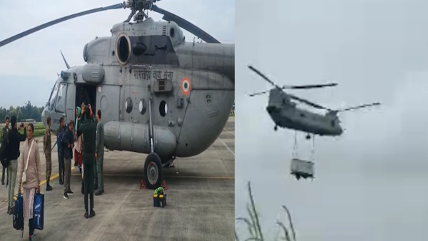 Uttarkashi Cloudburst 4 scientists Hyderabad reached Dharali Chinook MI-17 Cheetah helicopters