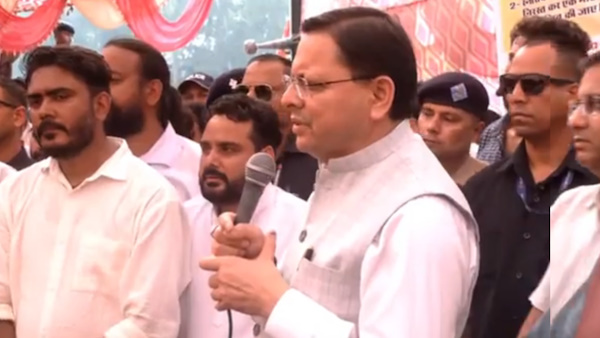 CM Dhami reached protesting youth UKSSSC paper leak case announcement recommendation CBI