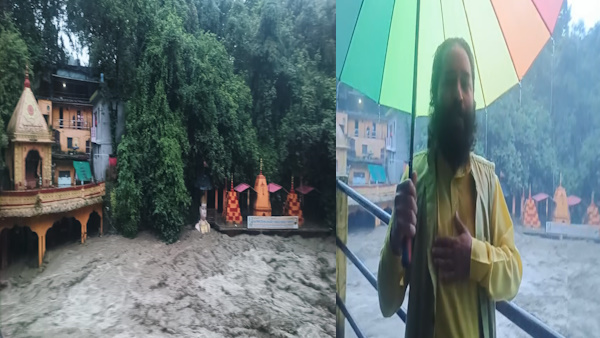 Dehradun weather Tamsa river fierce Tapkeshwar temple submerged what situation priest eyewitness