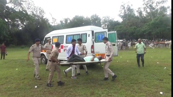Riot mock drill parade was organised in MP police line to ensure peace and security during festivals
