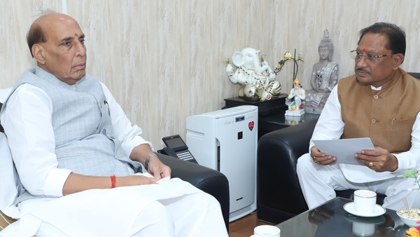 Chhattisgarh CM Meets Defence Minister on Defence Matters