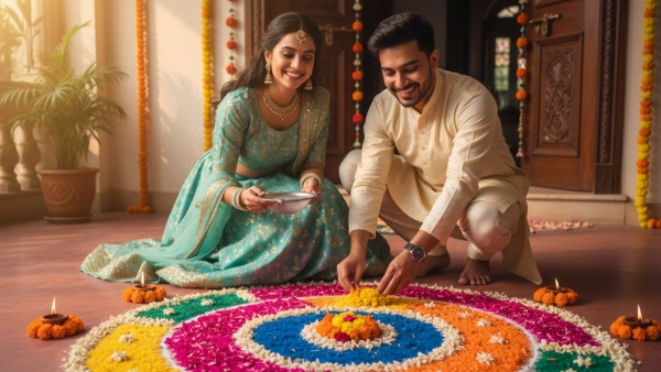 Dhanteras rangoli 2025