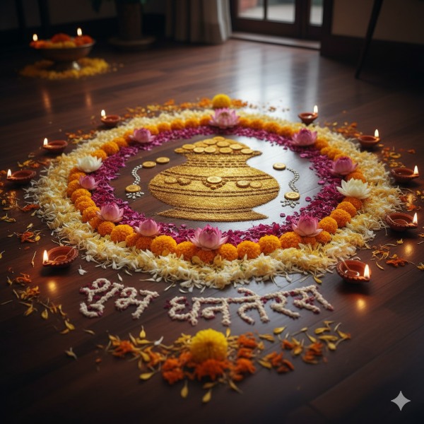 Dhanteras Rangoli Designs 2025