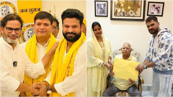 Bhojpuri actors politics Khesari Lal Yadav election 2025 Ritesh Pandey