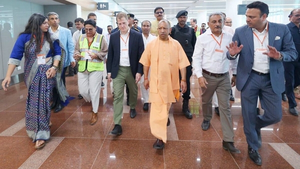 Yogi Adityanath Inspects Noida Airport Preparations