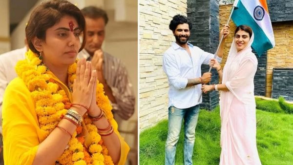 Rivaba Jadeja with Ravindra Jadeja Rivaba Jadeja with Ravindra Jadeja