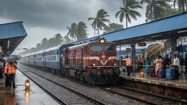 Trains Canceled amid Cyclone Montha Impact Trains Canceled amid Cyclone Montha Impact