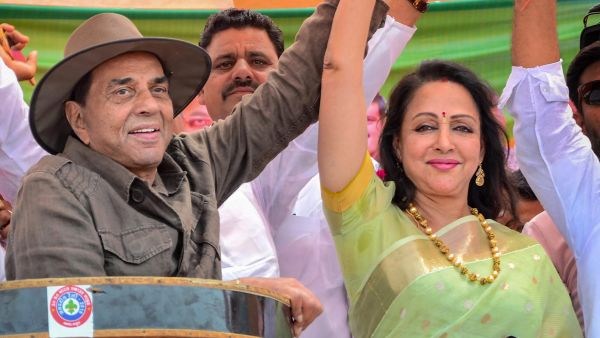 Hema Malini with Dharmendra