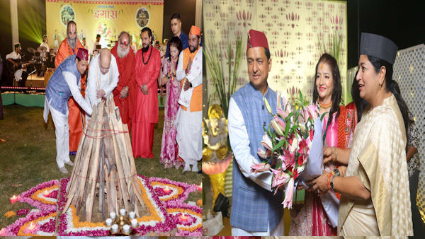 Igas festival celebrated great pomp Anil Baluni Delhi residence celebrities Amit Shah Rekha Gupta Igas festival celebrated great pomp Anil Baluni Delhi residence celebrities Amit Shah Rekha Gupta