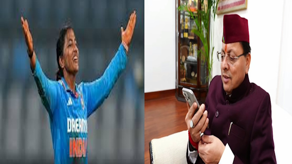 CM pushkar Dhami congratulated ICC Women s Cricket World Cup Sneha Rana announced gift Rs 50 lakh CM pushkar Dhami congratulated ICC Women s Cricket World Cup Sneha Rana announced gift Rs 50 lakh