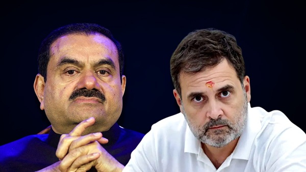 Rahul Gandhi Gautam Adani handshak