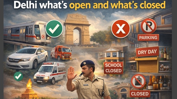 Delhi Republic Day 2026 what s open and what s closed