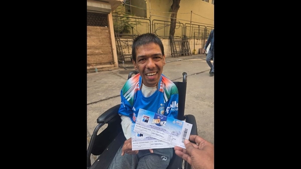 Madhya Pradesh CM helps disabled fan attend match