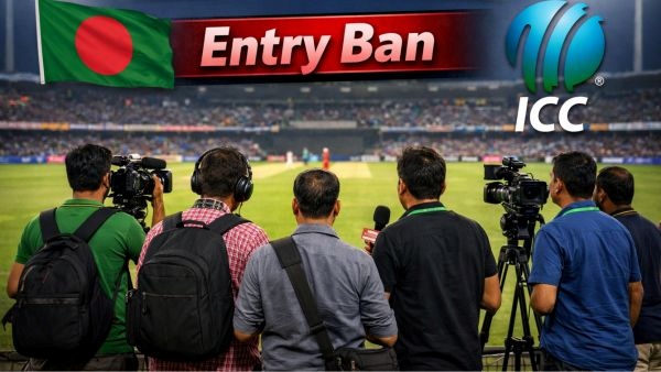 Journalists banned from T20 World Cup 2026 stadium backdrop Journalists banned from T20 World Cup 2026 stadium backdrop